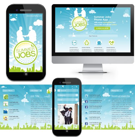 Touchality Summer Job - Phone App Design